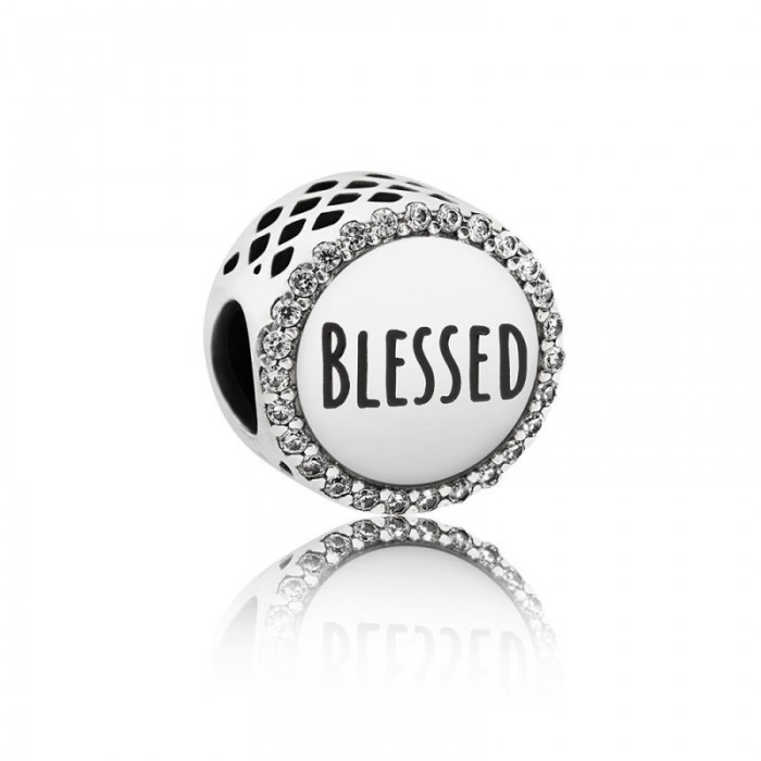 Pandora Charm Blessed Clear CZ Jewelry
