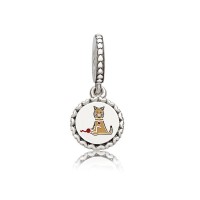 Pandora Charm Cat Stick Figure Dangle Mixed Enamel Jewelry Pandora Charm Cat Stick Figure Dangle Mixed Enamel Jewelry