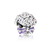 Pandora Charm Celebration Bouquet Lilac RosePink Crystals Purple Enamel Jewelry Pandora Charm Celebration Bouquet Lilac RosePink Crystals Purple Enamel Jewelry