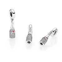Pandora Charm Celebration Time Dangle Red Enamel Clear CZ Jewelry Pandora Charm Celebration Time Dangle Red Enamel Clear CZ Jewelry