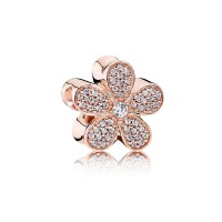 Pandora Charm Dazzling Daisy Rose Clear CZ Jewelry Pandora Charm Dazzling Daisy Rose Clear CZ Jewelry