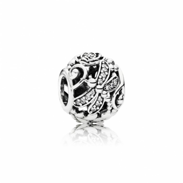 Pandora Charm Dragonfly Meadow Clear CZ Jewelry