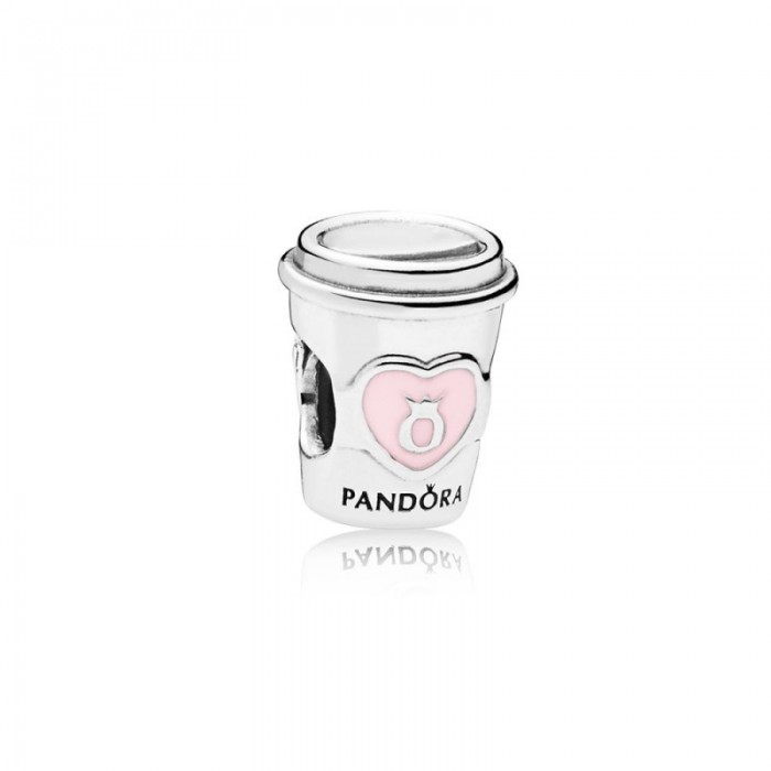 Pandora Charm Drink To Go Pink Enamel Jewelry