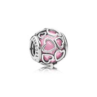 Pandora Charm Encased in Love Pink CZ Jewelry Pandora Charm Encased in Love Pink CZ Jewelry