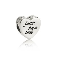Pandora Charm Faith Hope Love Black Enamel Jewelry Pandora Charm Faith Hope Love Black Enamel Jewelry