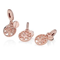 Pandora Charm Family Heritage Dangle Rose Clear CZ Jewelry Pandora Charm Family Heritage Dangle Rose Clear CZ Jewelry