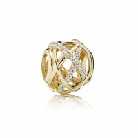 Pandora Charm Galaxy Clear CZ 14K Gold Jewelry Pandora Charm Galaxy Clear CZ 14K Gold Jewelry