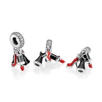 Pandora Charm Glamour Trio Dangle Mixed Enamel Clear CZ Jewelry Pandora Charm Glamour Trio Dangle Mixed Enamel Clear CZ Jewelry
