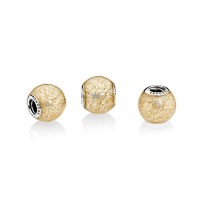 Pandora Charm Glitter Ball Golden Glitter Enamel Jewelry Pandora Charm Glitter Ball Golden Glitter Enamel Jewelry