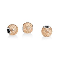 Pandora Charm Glitter Ball RoseGolden Glitter Enamel Jewelry Pandora Charm Glitter Ball RoseGolden Glitter Enamel Jewelry