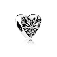 Pandora Charm Heart Winter Clear CZ Jewelry Pandora Charm Heart Winter Clear CZ Jewelry