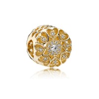 Pandora Charm Hearts Gold Clear CZ 14K Gold Jewelry Pandora Charm Hearts Gold Clear CZ 14K Gold Jewelry