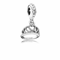 Pandora Charm Hearts Tiara Dangle Clear CZ Jewelry Pandora Charm Hearts Tiara Dangle Clear CZ Jewelry