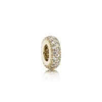 Pandora Charm Inspiration Within Spacer 14K Gold CZ Jewelry Pandora Charm Inspiration Within Spacer 14K Gold CZ Jewelry