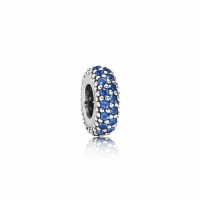 Pandora Charm Inspiration Within Spacer TAA Blue Crystal Jewelry Pandora Charm Inspiration Within Spacer TAA Blue Crystal Jewelry