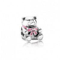 Pandora Charm It's A Girl Teddy Bear Pink Enamel Jewelry Pandora Charm It's A Girl Teddy Bear Pink Enamel Jewelry