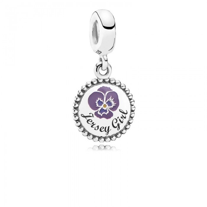 Pandora Charm Jersey Girl Dangle Mixed Enamel Jewelry