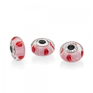Pandora Charm Kisses All Around Murano Glass Jewelry
