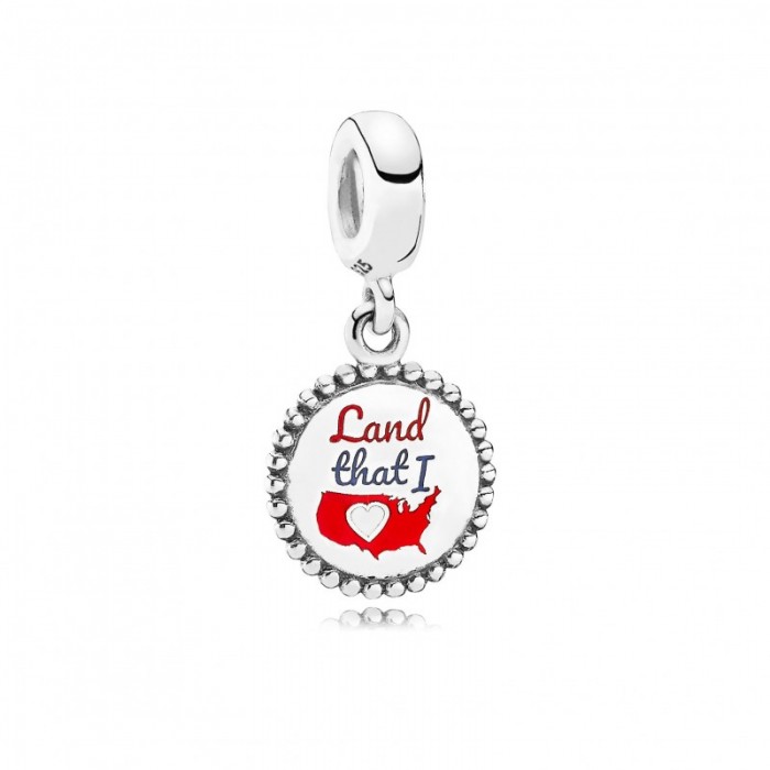 Pandora Charm Land That I Love Dangle Mixed Enamel Jewelry