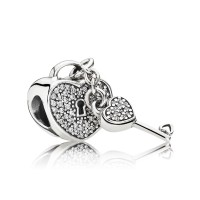 Pandora Charm Lock Love Clear CZ Jewelry Pandora Charm Lock Love Clear CZ Jewelry