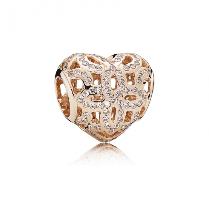 Pandora Charm Love Appreciation Rose Clear CZ Jewelry