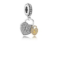 Pandora Charm Love Locks Dangle Clear CZ Jewelry Pandora Charm Love Locks Dangle Clear CZ Jewelry