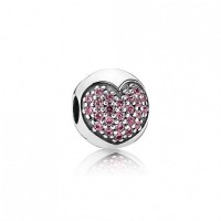 Pandora Charm Love My Life Clip Fancy Pink CZ Jewelry Pandora Charm Love My Life Clip Fancy Pink CZ Jewelry