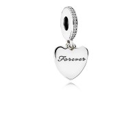 Pandora Charm Love You Forever Dangle Clear CZ PU Jewelry Pandora Charm Love You Forever Dangle Clear CZ PU Jewelry
