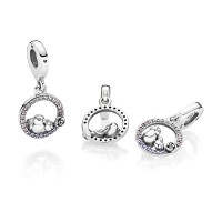 Pandora Charm Mother Baby Bird Dangle S t Pink Lilac Crystals Clear CZ Jewelry Pandora Charm Mother Baby Bird Dangle S t Pink Lilac Crystals Clear CZ Jewelry