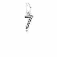 Pandora Charm Number 7 Dangle Clear CZ Jewelry Pandora Charm Number 7 Dangle Clear CZ Jewelry