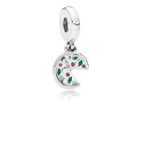 Pandora Charm Passion for Pizza Dangle Green Enamel Red Crystal Clear CZ Jewelry Pandora Charm Passion for Pizza Dangle Green Enamel Red Crystal Clear CZ Jewelry