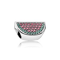 Pandora Charm Pave Watermelon Red Green CZ Jewelry Pandora Charm Pave Watermelon Red Green CZ Jewelry