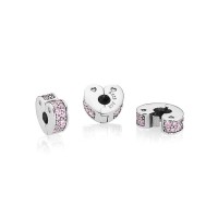 Pandora Charm Pink Arcs Love Clip Pink CZ Jewelry Pandora Charm Pink Arcs Love Clip Pink CZ Jewelry