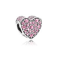 Pandora Charm Pink Dazzling Heart Pink CZ Jewelry Pandora Charm Pink Dazzling Heart Pink CZ Jewelry