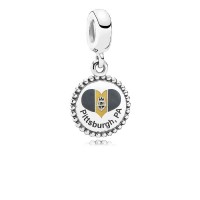 Pandora Charm Pittsburgh Flag Dangle Mixed Enamel Jewelry Pandora Charm Pittsburgh Flag Dangle Mixed Enamel Jewelry