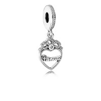 Pandora Charm Princess Crown Heart Dangle Clear CZ Jewelry Pandora Charm Princess Crown Heart Dangle Clear CZ Jewelry