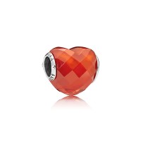 Pandora Charm Shape Love Orange Cubic Zirconia Jewelry Pandora Charm Shape Love Orange Cubic Zirconia Jewelry