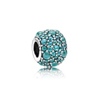 Pandora Charm Shimmering Droplet Teal CZ Jewelry Pandora Charm Shimmering Droplet Teal CZ Jewelry