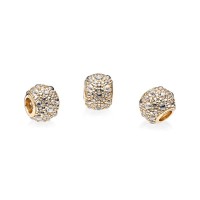 Pandora Charm Shimmering Droplets 14K Gold Clear CZ Jewelry Pandora Charm Shimmering Droplets 14K Gold Clear CZ Jewelry