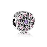 Pandora Charm Shimmering Medallion Multi Colored CZ Jewelry Pandora Charm Shimmering Medallion Multi Colored CZ Jewelry