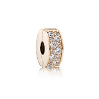 Pandora Charm Shining Elegance Clip 14K Gold Clear CZ Jewelry Pandora Charm Shining Elegance Clip 14K Gold Clear CZ Jewelry