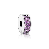 Pandora Charm Shining Elegance Clip Fancy Purple CZ Jewelry Pandora Charm Shining Elegance Clip Fancy Purple CZ Jewelry