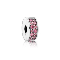 Pandora Charm Shining Elegance Clip Honeysuckle Pink CZ Jewelry Pandora Charm Shining Elegance Clip Honeysuckle Pink CZ Jewelry