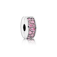 Pandora Charm Shining Elegance Clip Pink CZ Jewelry Pandora Charm Shining Elegance Clip Pink CZ Jewelry