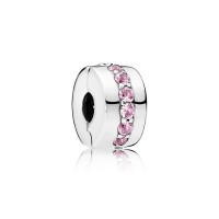 Pandora Charm Shining Path Clip Pink CZ Jewelry Pandora Charm Shining Path Clip Pink CZ Jewelry