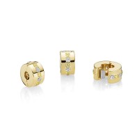 Pandora Charm Shining Path Clip Shine Yellow Clear CZ Jewelry Pandora Charm Shining Path Clip Shine Yellow Clear CZ Jewelry