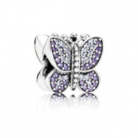 Pandora Charm Sparkling Butterfly Purple CZ Jewelry Pandora Charm Sparkling Butterfly Purple CZ Jewelry