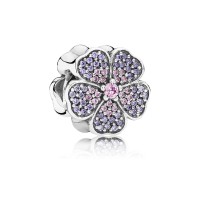 Pandora Charm Sparkling PrimRose Pink Purple CZ Jewelry Pandora Charm Sparkling PrimRose Pink Purple CZ Jewelry