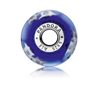 Pandora Charm Starry Night Sky Murano Glass Clear CZ Jewelry Pandora Charm Starry Night Sky Murano Glass Clear CZ Jewelry