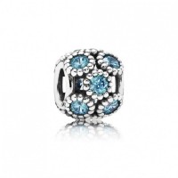 Pandora Charm Studded Lights Teal CZ Jewelry Pandora Charm Studded Lights Teal CZ Jewelry